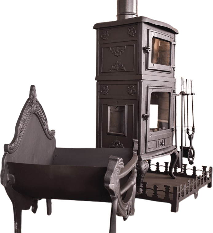 Dikey Kuzineli Modern Döküm Soba