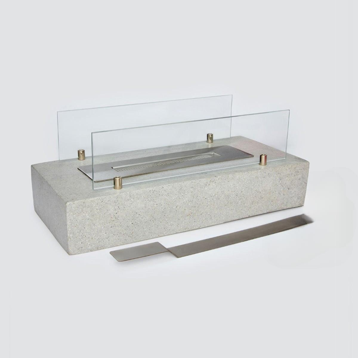 Renkli Yatay Taş Masa Etanolü