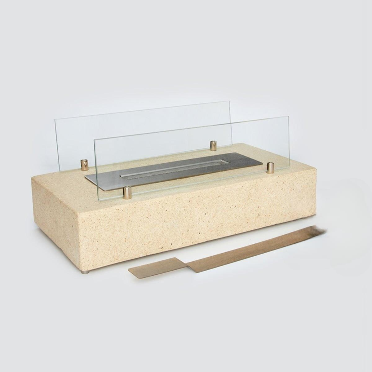 Renkli Yatay Taş Masa Etanolü