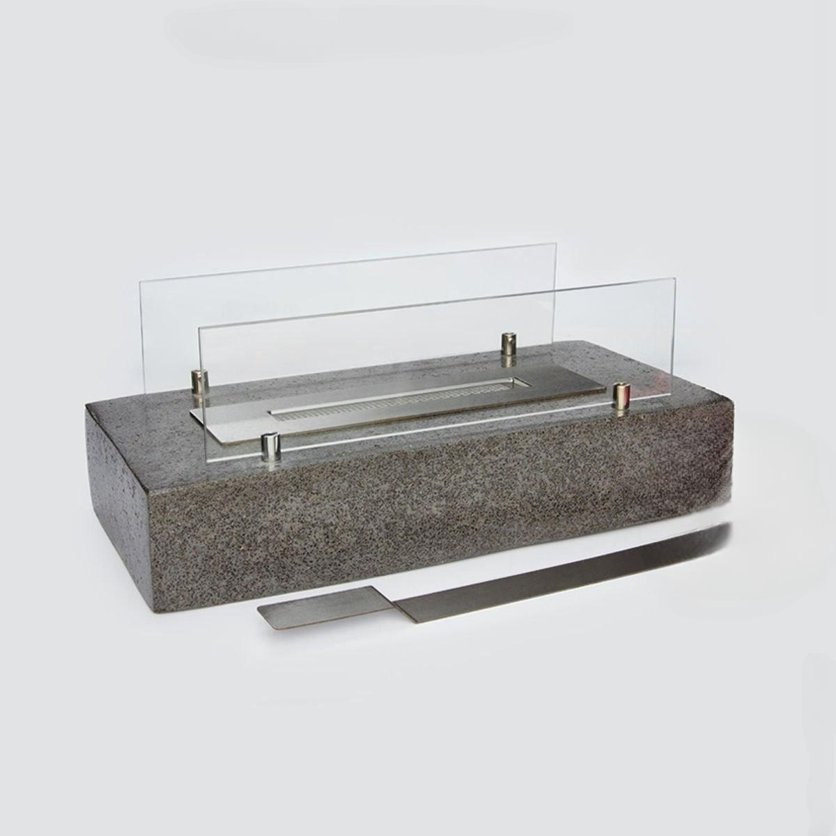 Renkli Yatay Taş Masa Etanolü