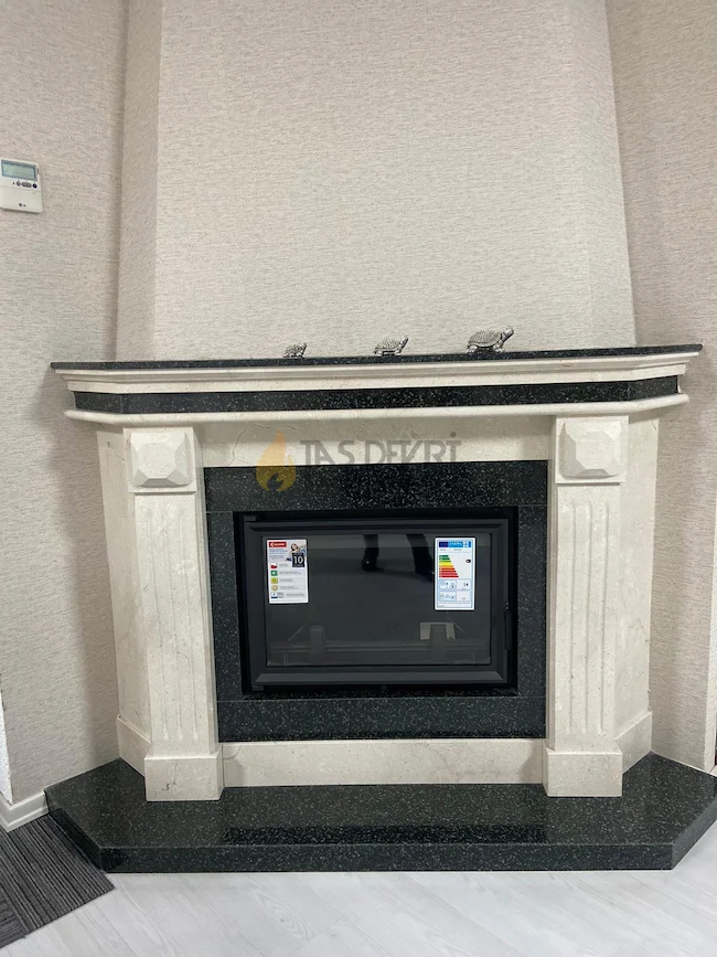 Corner Wood-Burning Fireplace 4