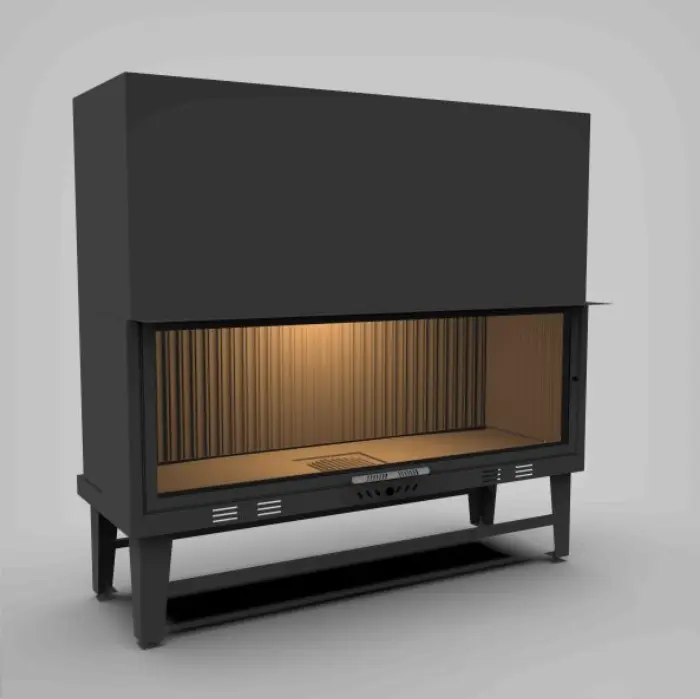 Straight Lift-Door Fireplace Firebox 90X55