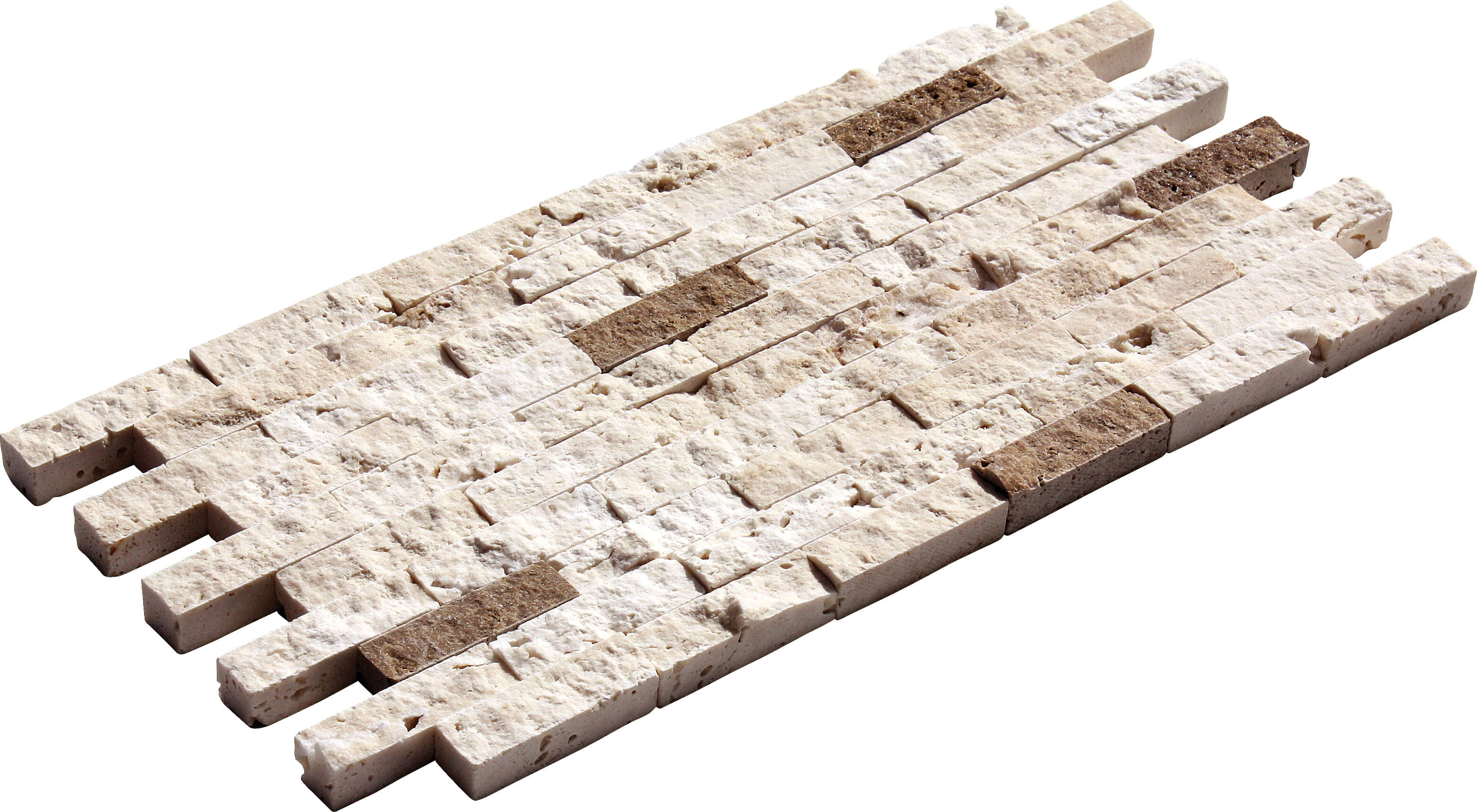 1,5x5 Noce Chiaro Mixed Split Face(Wall Cladding Stone)