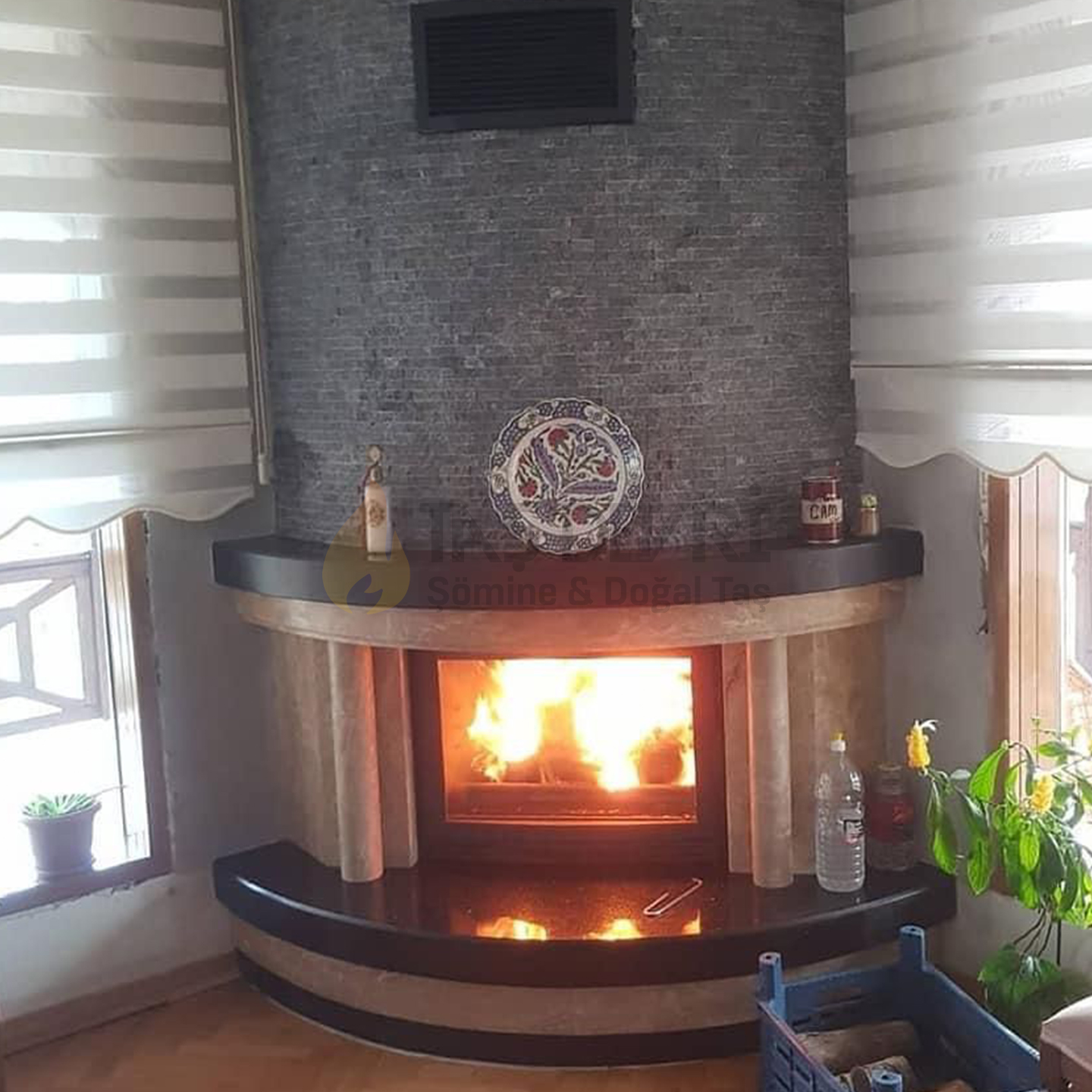 Köşe Odunlu Şömine 21
