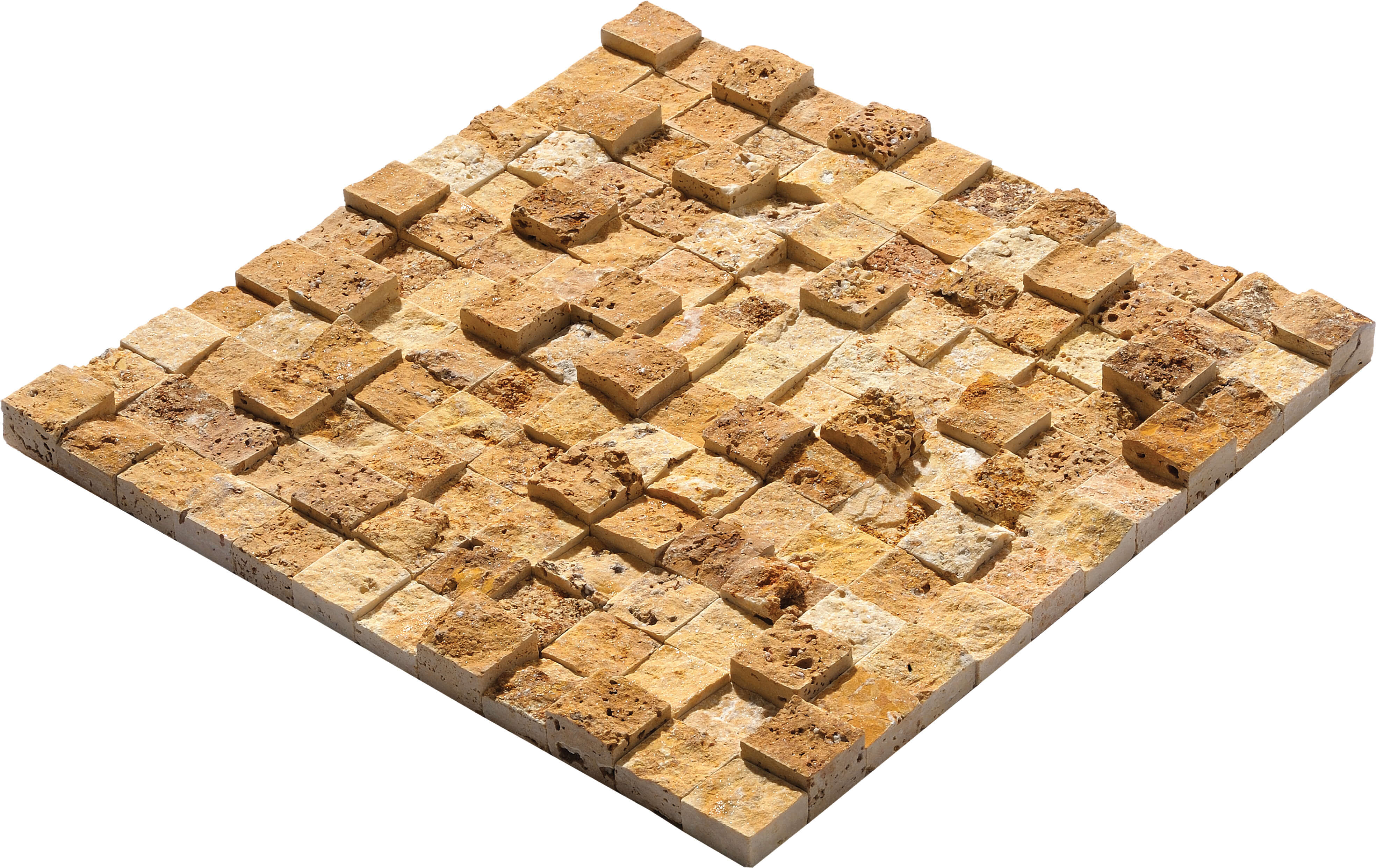 23x23 Golden 3D Split Face(Natural Split-Face Stone)