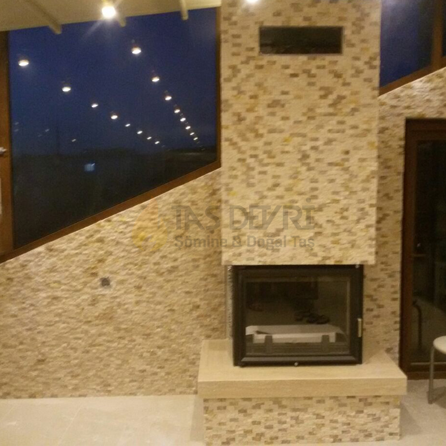 Three-Sided Wood-Burning Fireplace 28