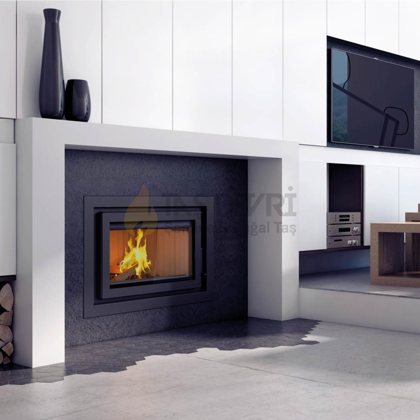 TD-Straight Wood-Burning Fireplace 37