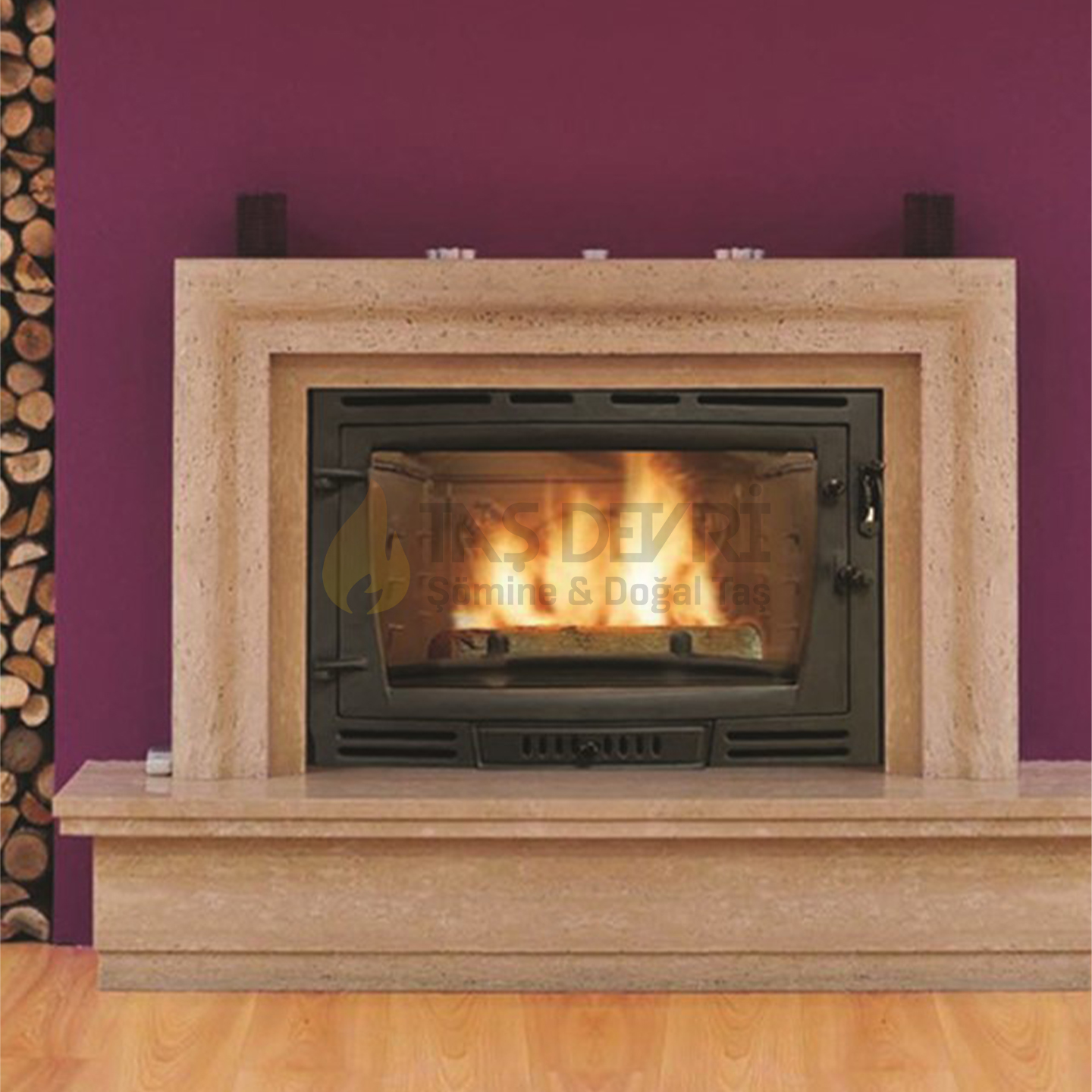 TD-Straight Wood-Burning Fireplace 40