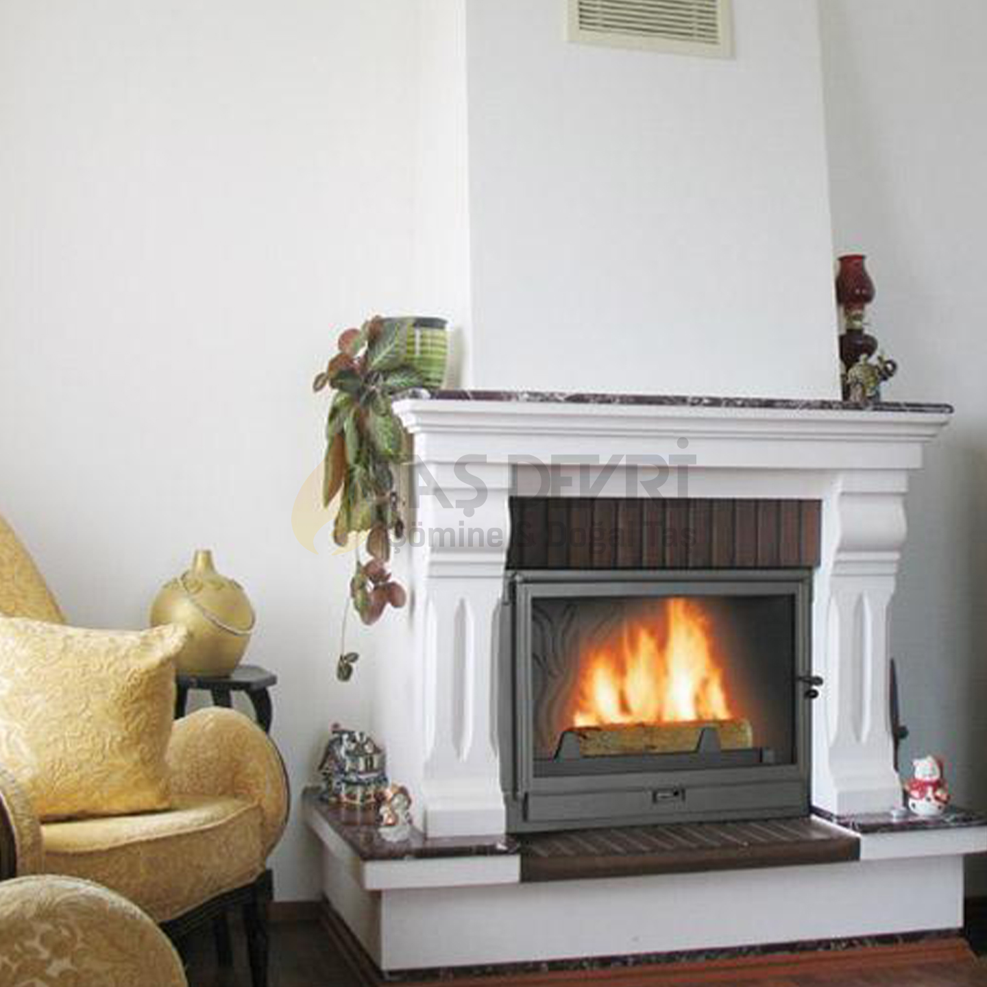 TD-Straight Wood-Burning Fireplace 42