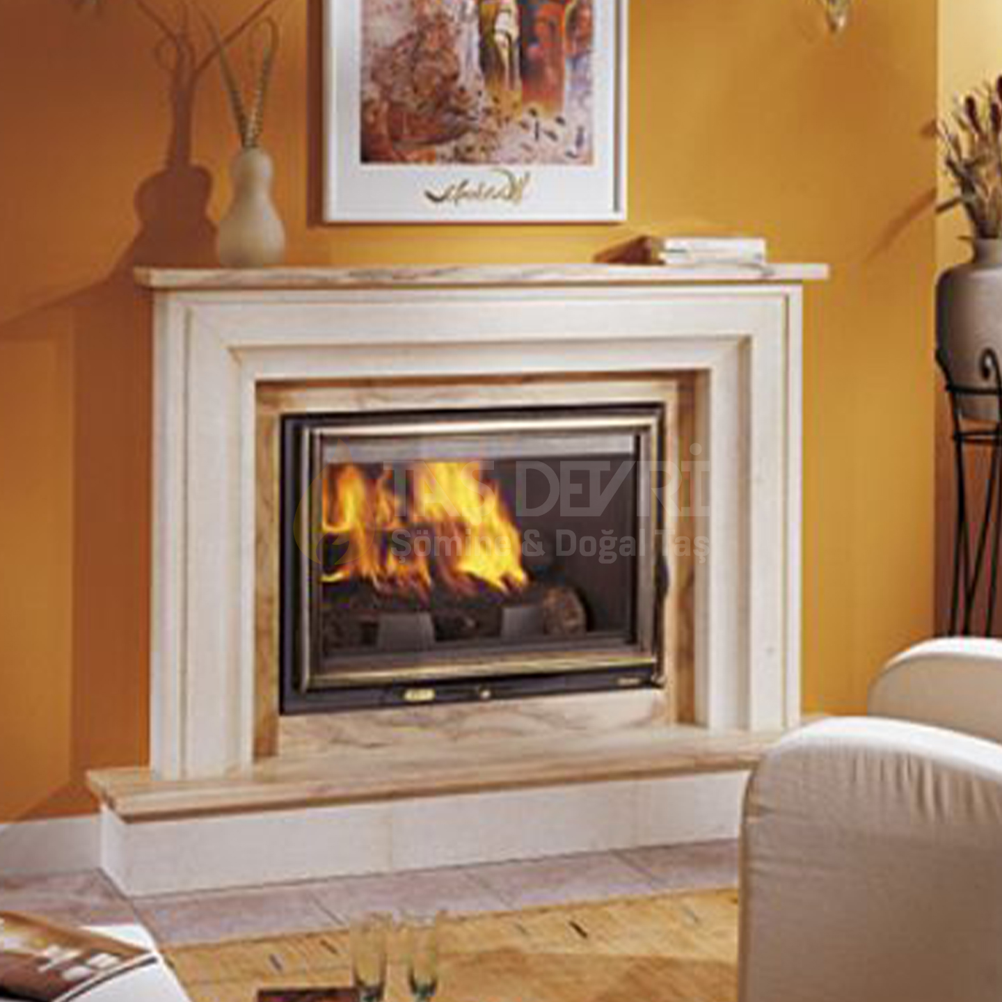 TD-Straight Wood-Burning Fireplace 44