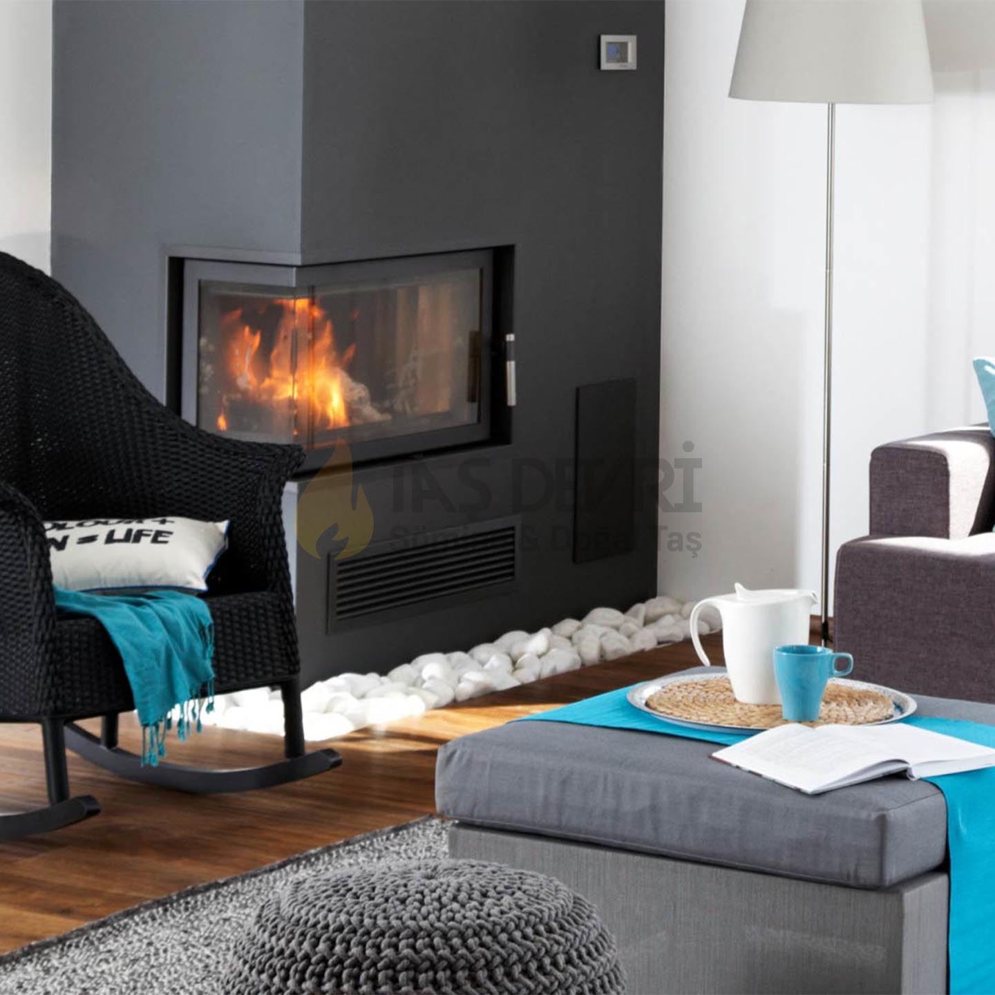 TD- Double-Sided Wood-Burning Fireplace 46