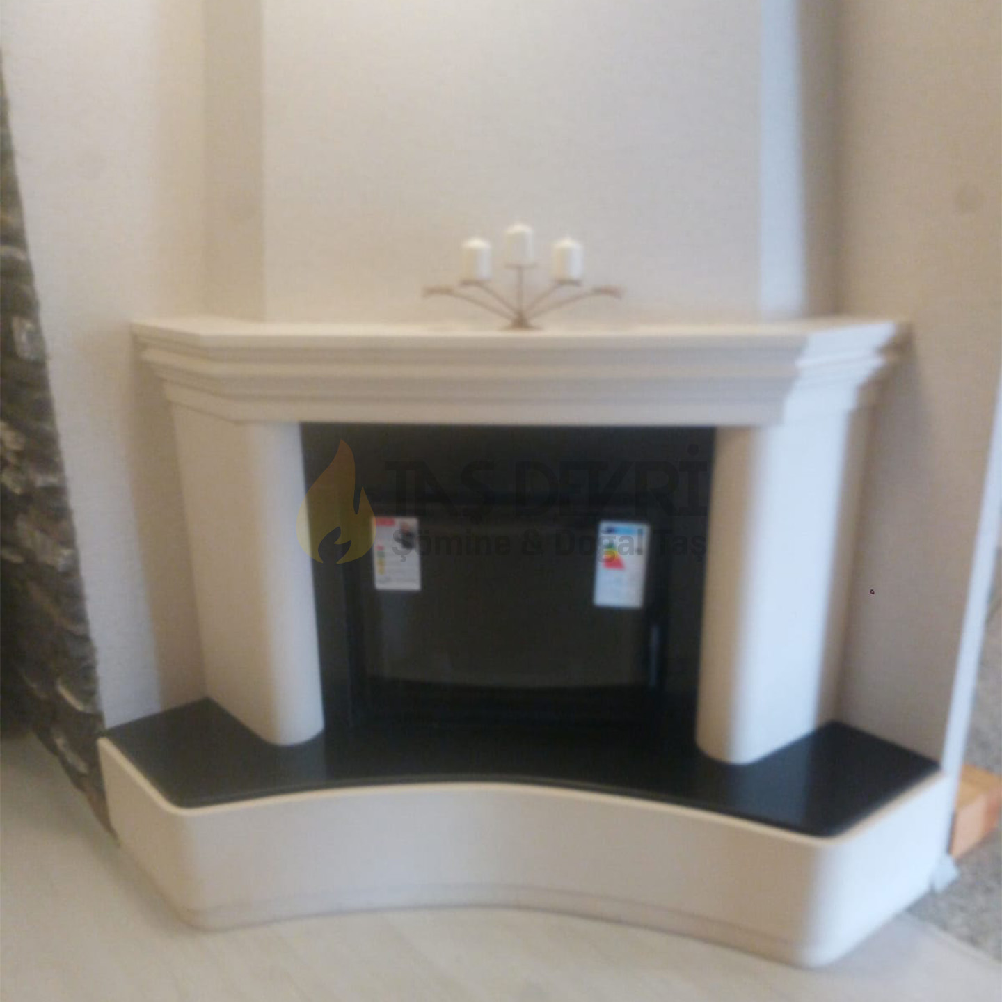 Corner Wood-Burning Fireplace 47