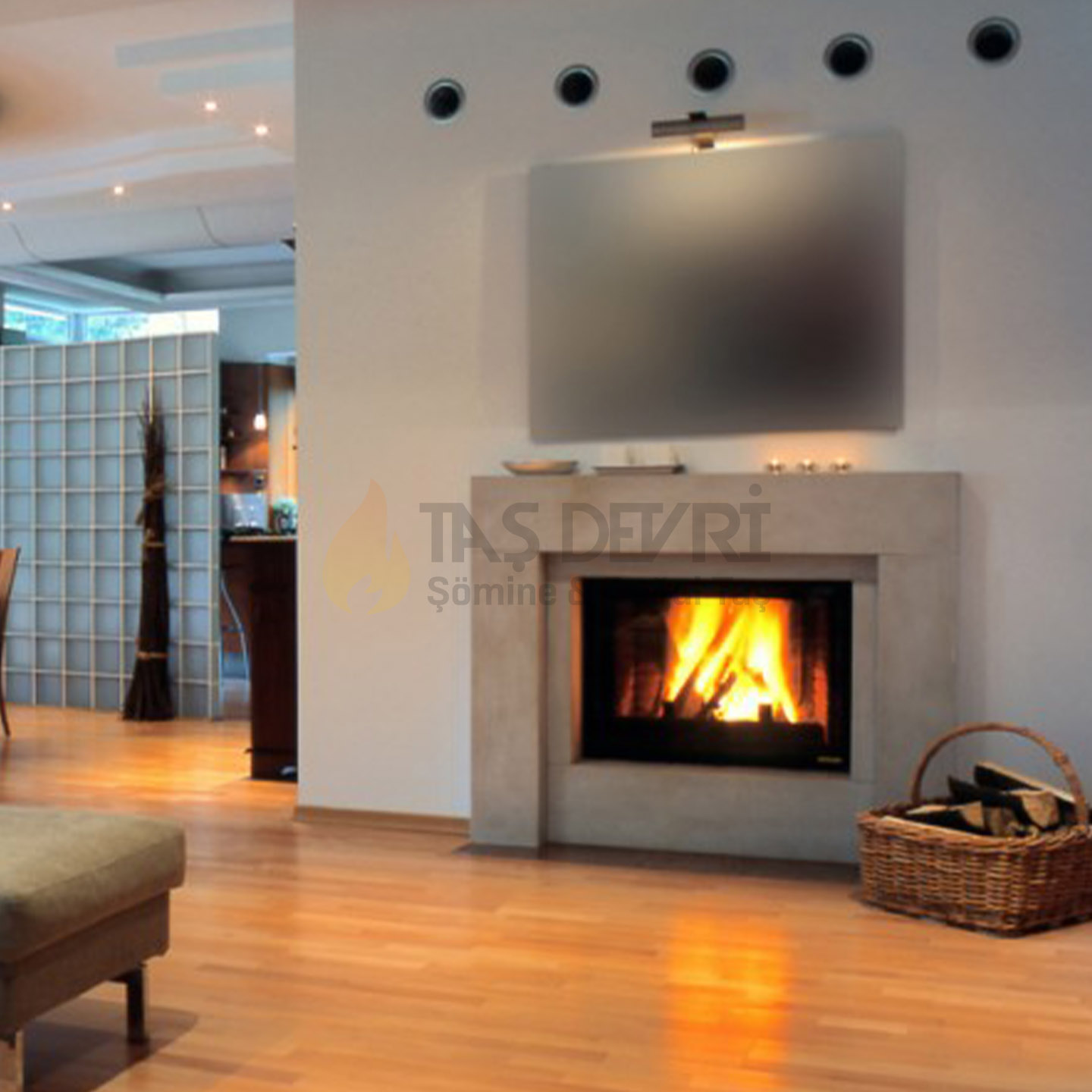 TD-Straight Wood-Burning Fireplace 50