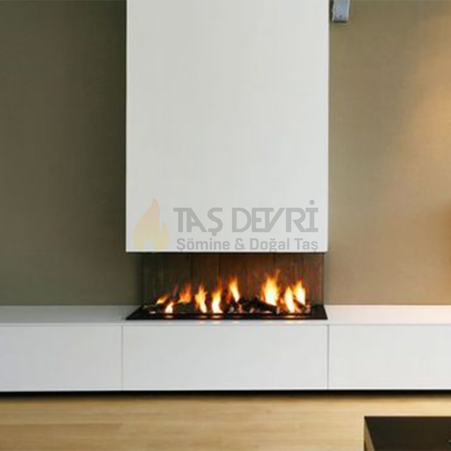 Three-Sided Wood-Burning Fireplace 51