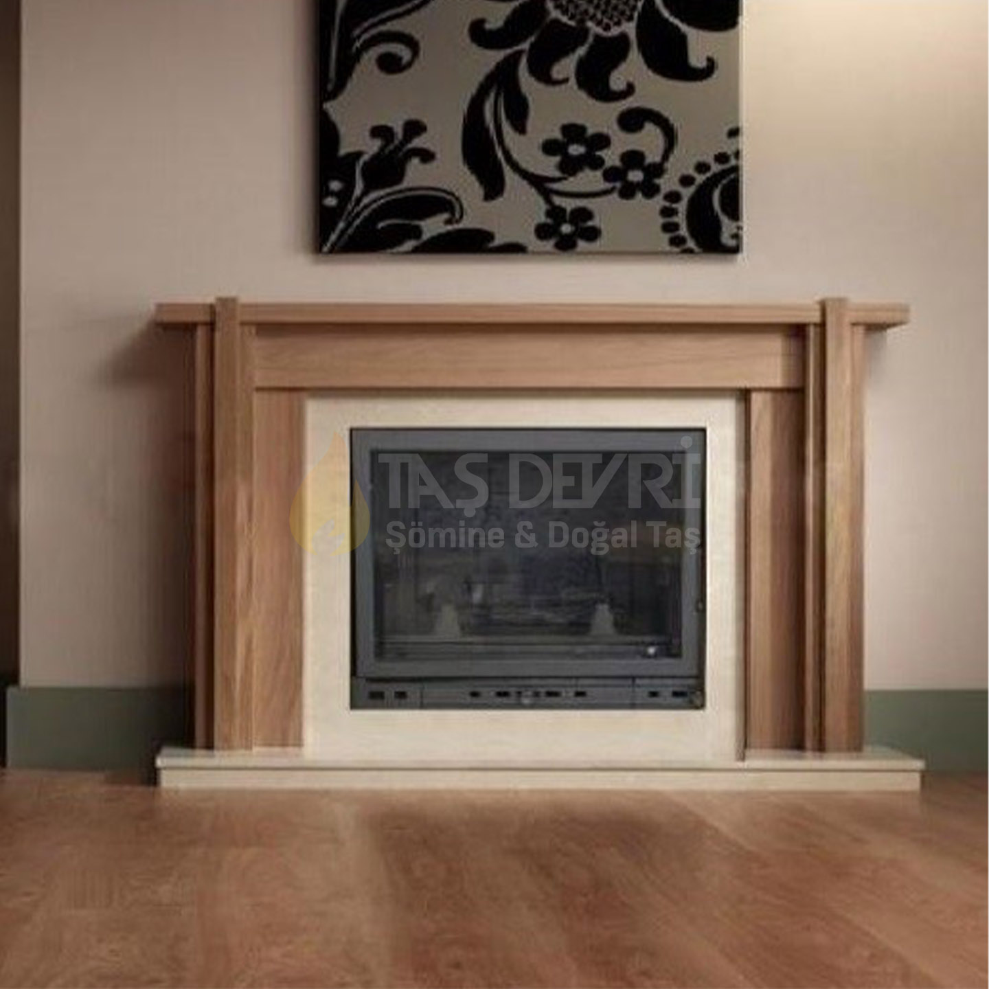 TD-Straight Wood-Burning Fireplace 55