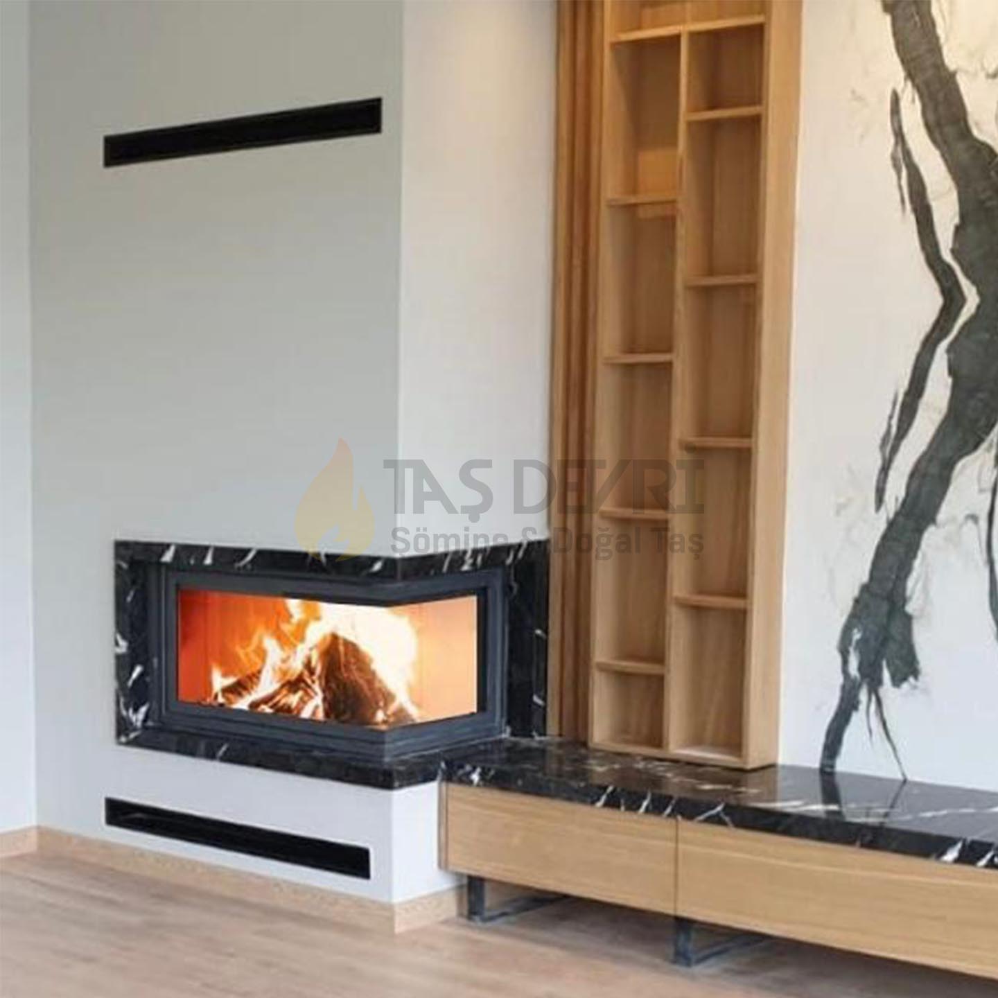 TD- İki Açık Odunlu Şömine 55