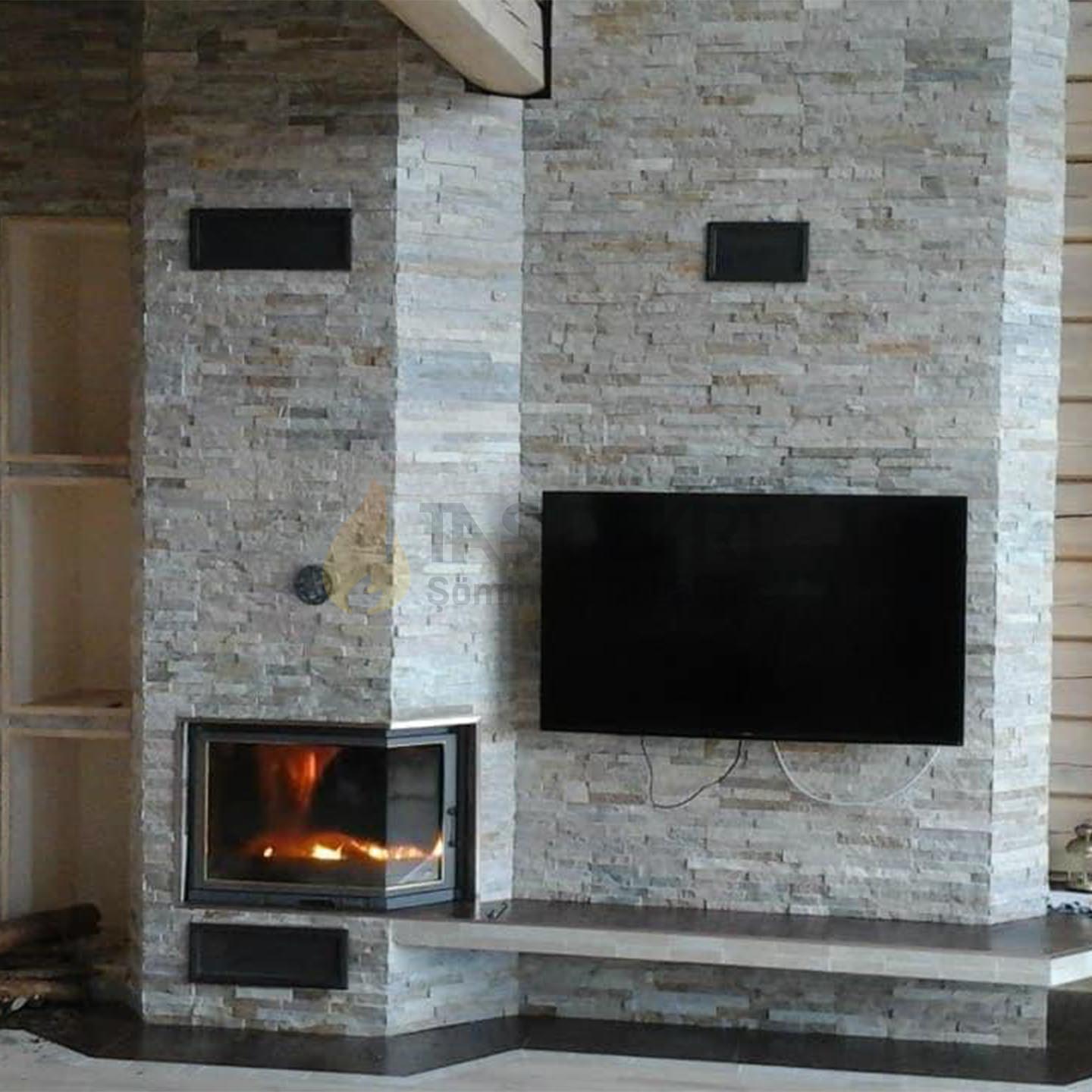 TD- Double-Sided Wood-Burning Fireplace 57