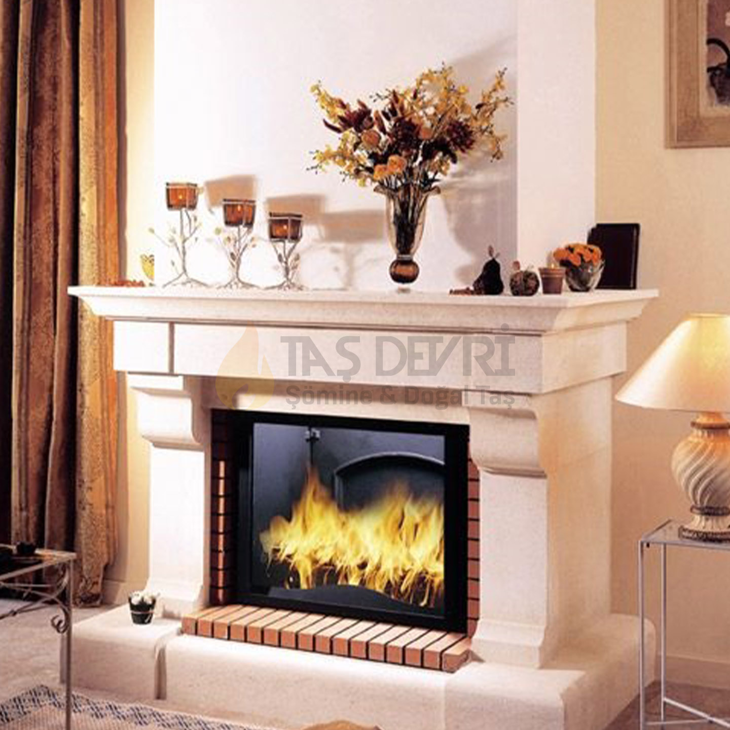 TD-Straight Wood-Burning Fireplace 59