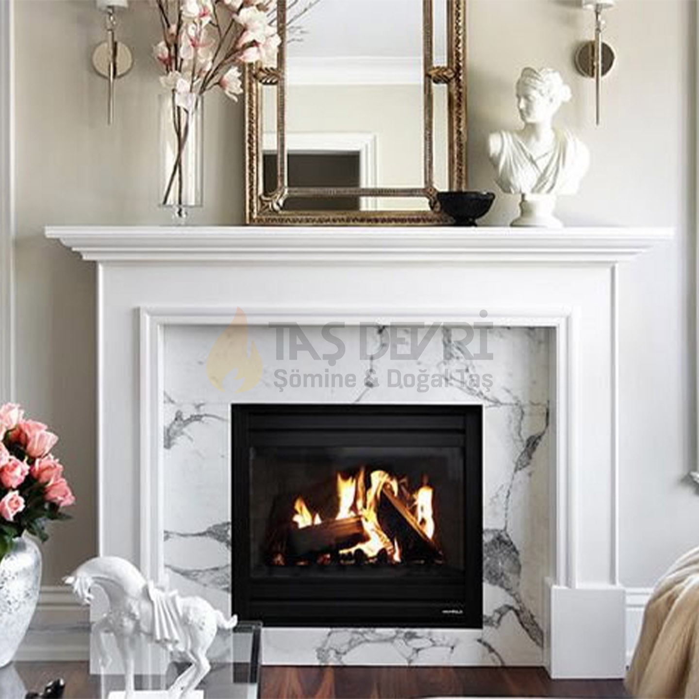 TD-Straight Wood-Burning Fireplace 60