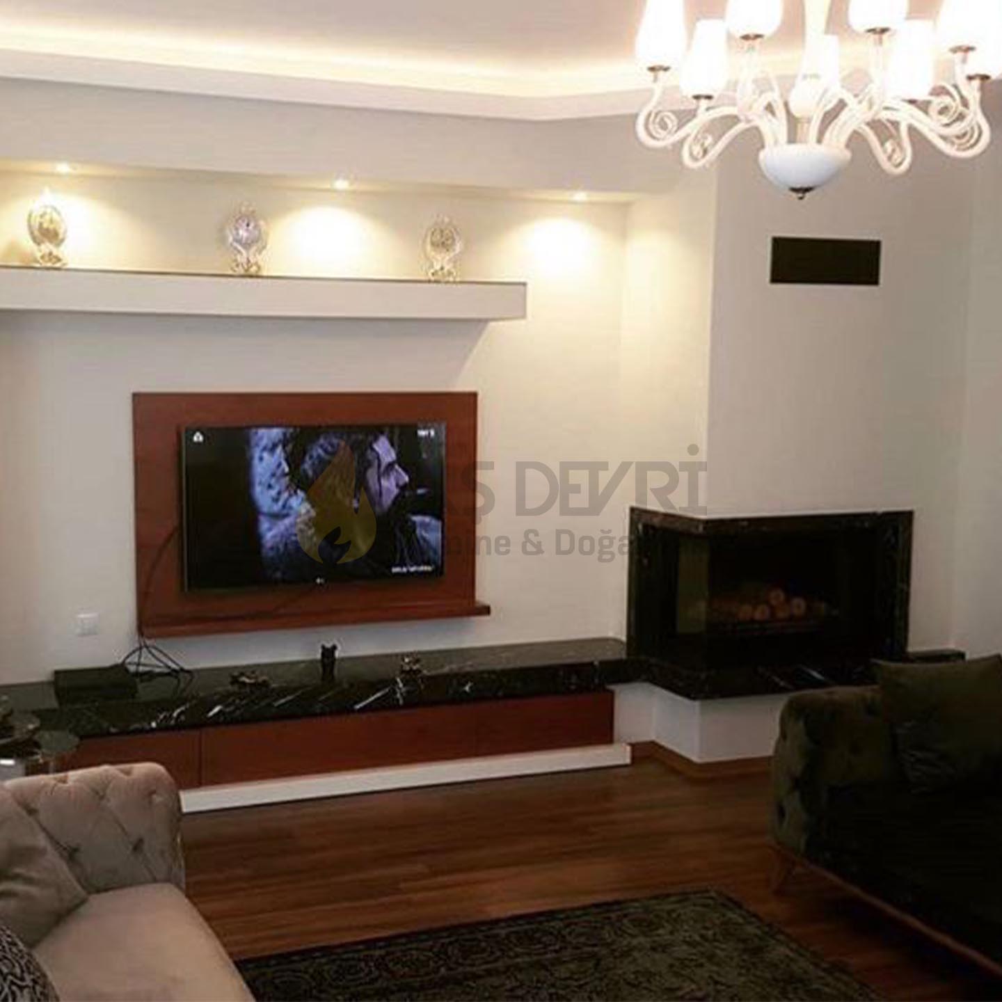 TD- Double-Sided Wood-Burning Fireplace 62