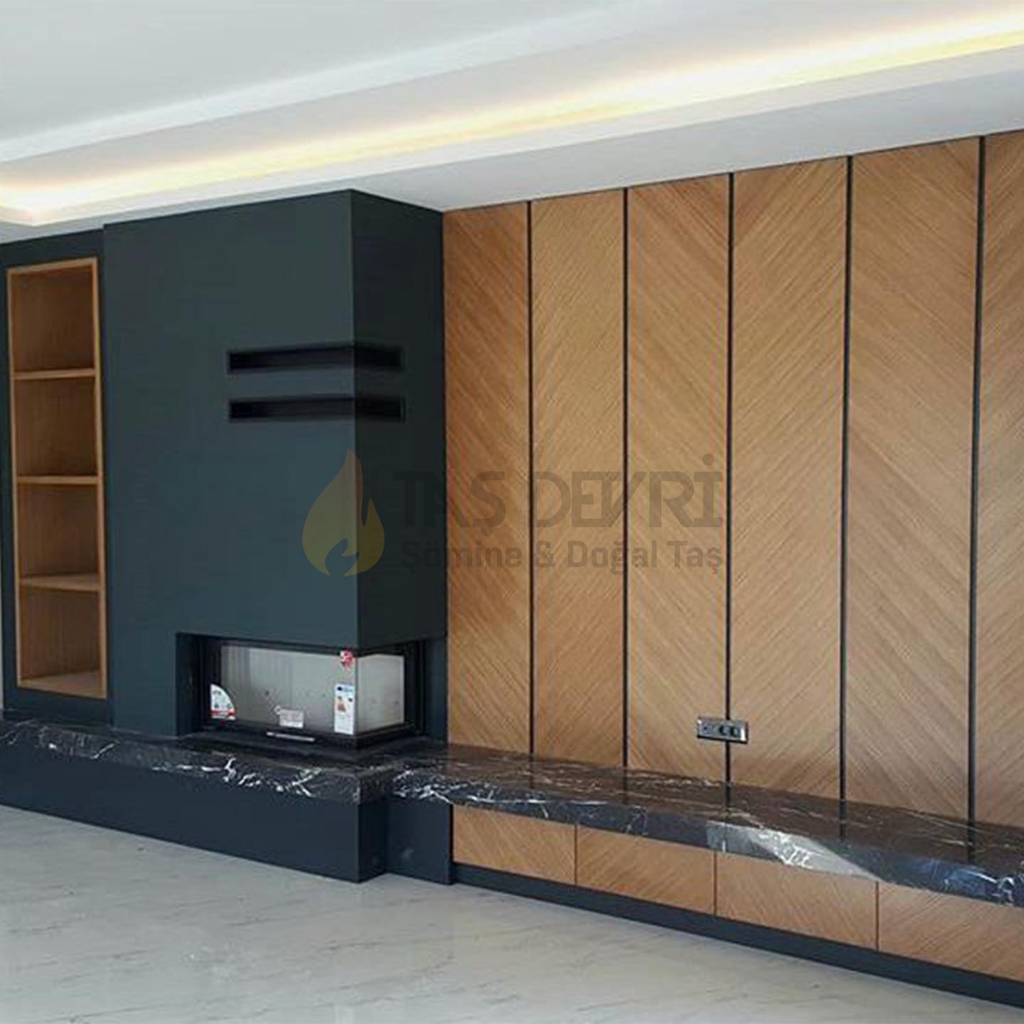 TD- Double-Sided Wood-Burning Fireplace 63