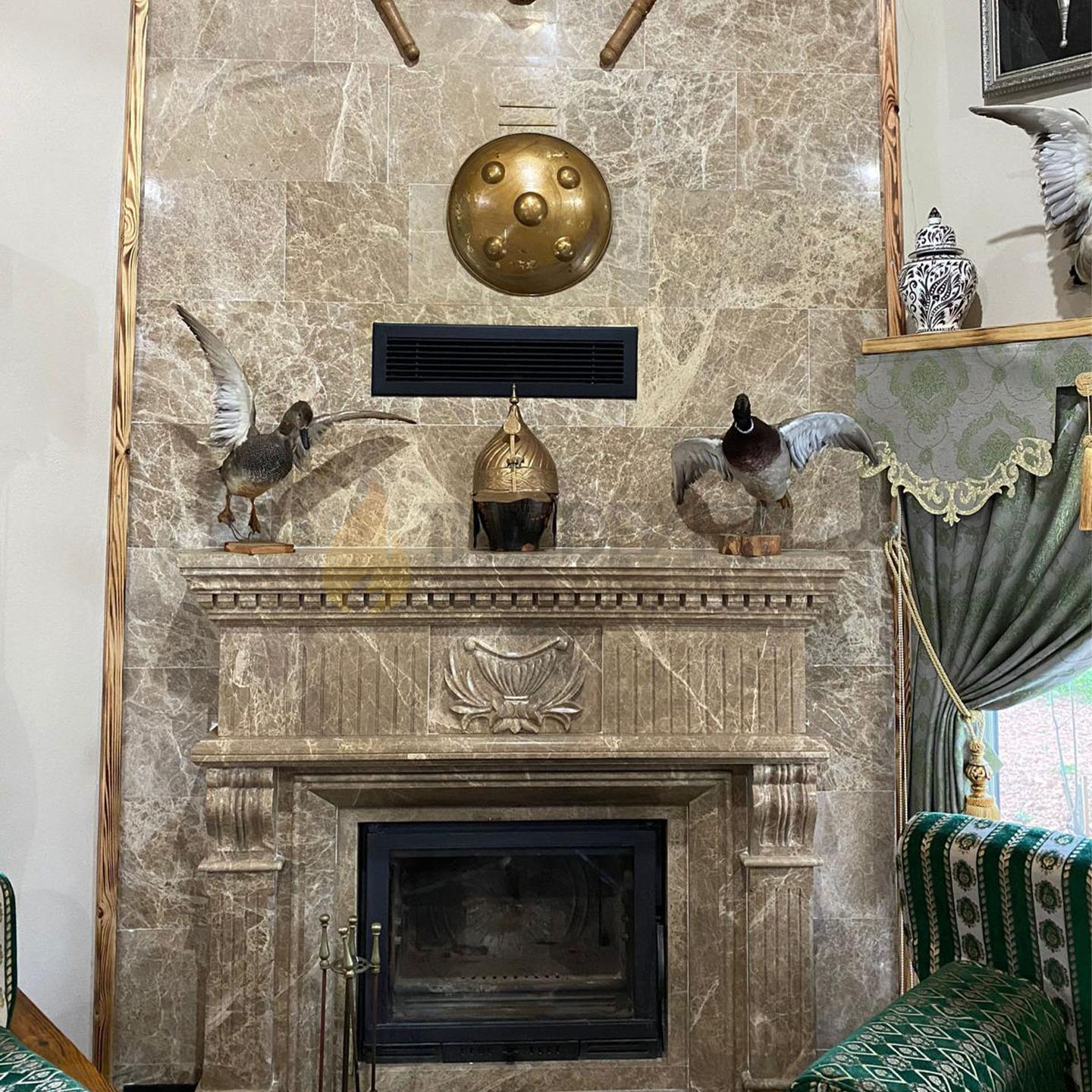 TD-Straight Wood-Burning Fireplace 69