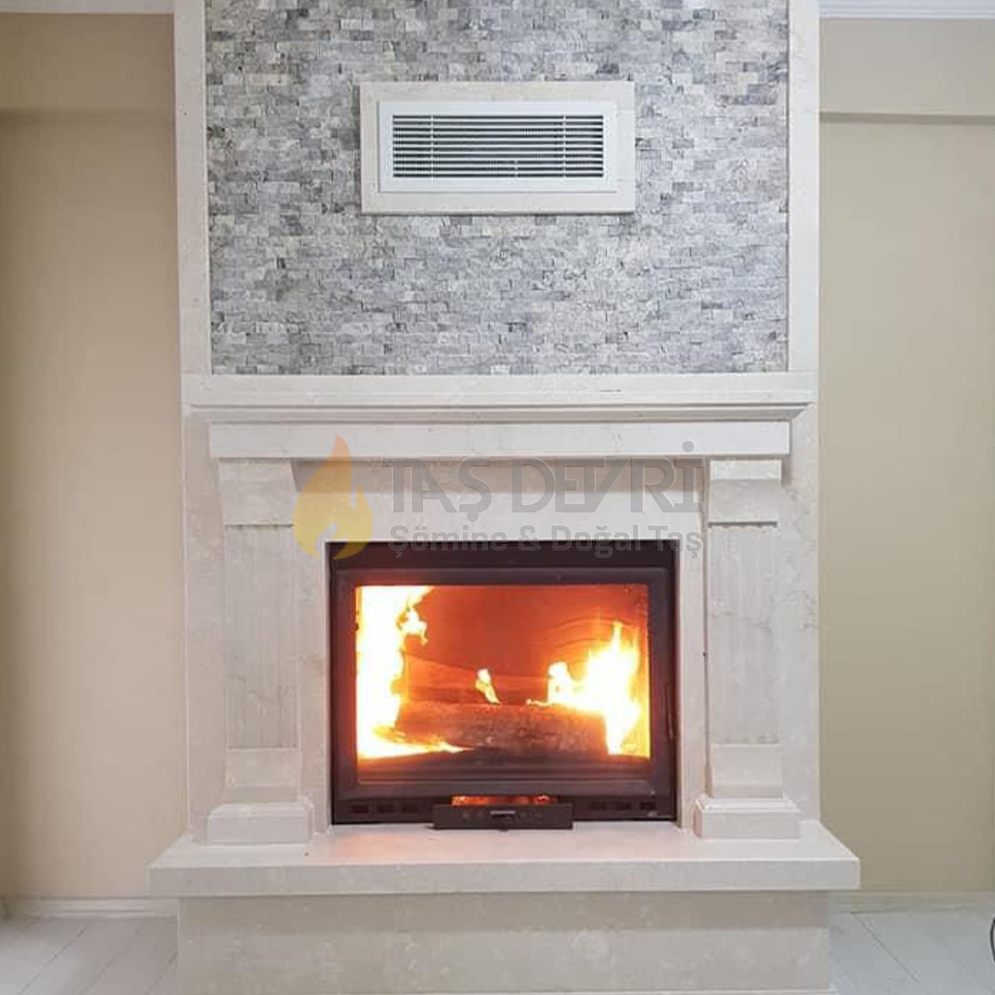 TD-Straight Wood-Burning Fireplace 77
