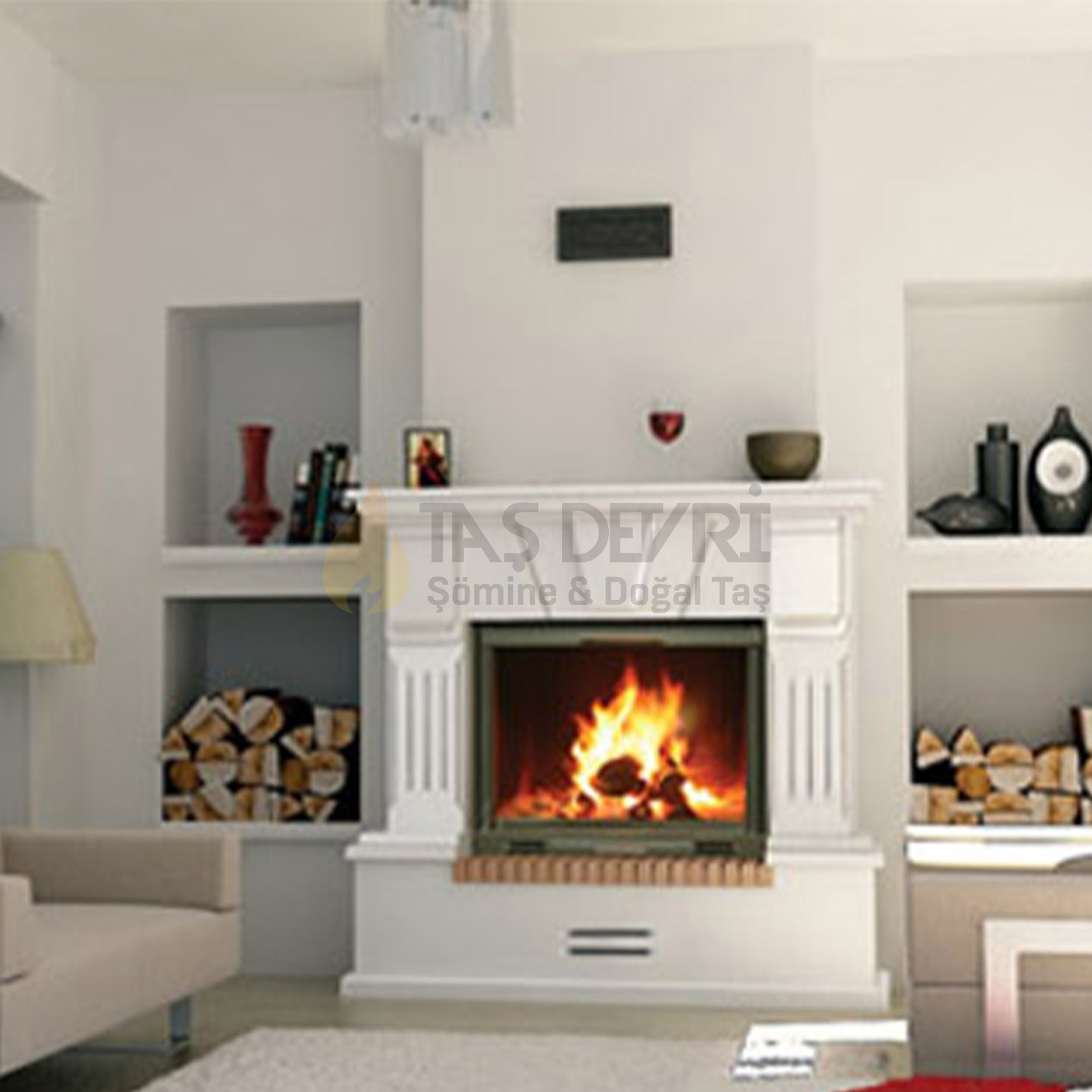 TD-Straight Wood-Burning Fireplace 78