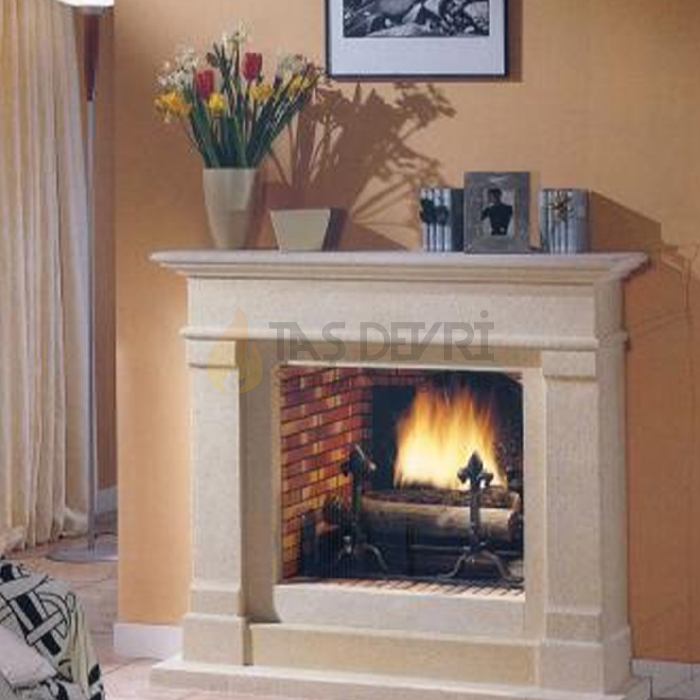 TD-Straight Wood-Burning Fireplace 45