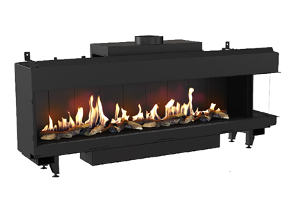 Kratki L Gas Fireplace Leo 200 sağ açık