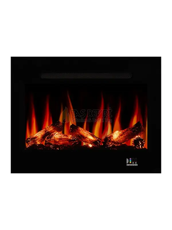 P-70 - Isıtıcılı Elektrikli Şömine 70 cm